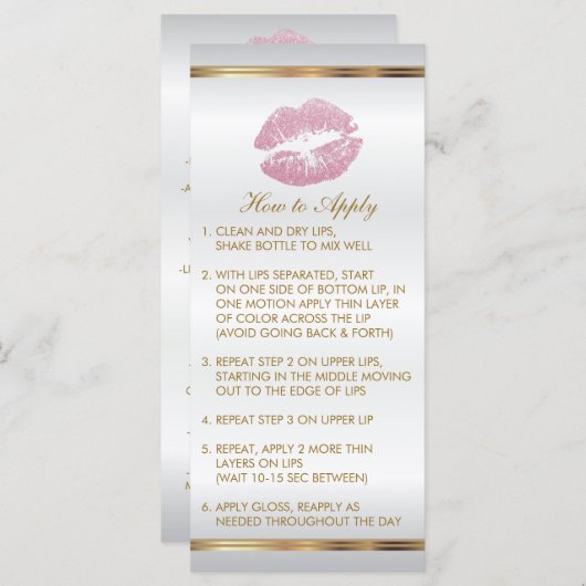 Roze Glitter Lip Instructies 2 (Voorkant / Achterkant)