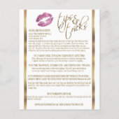 Roze Glitter Lip Instructies 2 Flyer (Achterkant)
