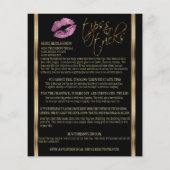 Roze Glitter Lip Instructies Flyer (Achterkant)