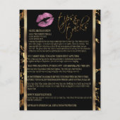 Roze glitter Lip met marmer instructies Flyer (Achterkant)