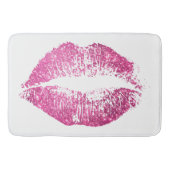 Roze glitter Lips #2 Badmat (Voorkant)