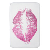 Roze glitter Lips #2 Badmat (Voorkant Verticaal)
