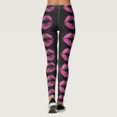 Roze glitter Lips #2 Leggings (Achterkant)