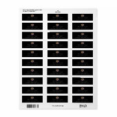 Roze Glitter Lips Kiss Makeup White RSVP Etiket (Full Sheet)