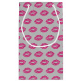 Roze glitter Lips Klein Cadeauzakje (Achterkant)