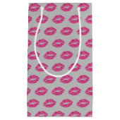 Roze glitter Lips Klein Cadeauzakje (Voorkant)