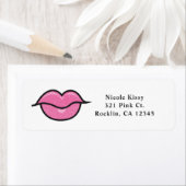 Roze Glitter Lips Kus Chique Make-up Glam Beauty Etiket (Insitu)