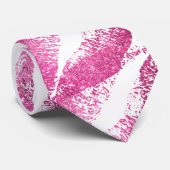 Roze glitter Lips Stropdas (Opgerold)