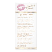 Roze glitter Lips - wit - prijslijst Reclamekaart (Achterkant)