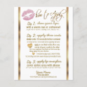 Roze Glitter 💋 Lipsense Senegence Instructies Flyer (Voorkant)