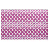 Roze glitter look Lips Patroon Stof (Yard (91,4 cm))