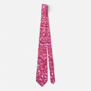 Roze Glitter Look, Stropdas