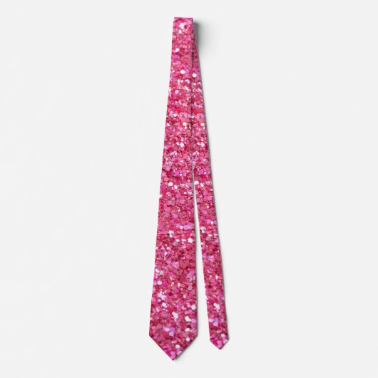 Roze Glitter Look,  Stropdas (Voorkant)