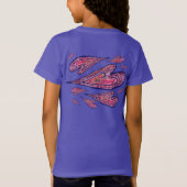 Roze Glitter Love Hearts Art Custom TShirts (Achterkant)