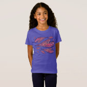 Roze Glitter Love Hearts Art Custom TShirts (Voorkant volledig)