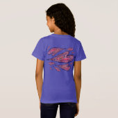 Roze Glitter Love Hearts Art Custom TShirts (Achterkant volledig)