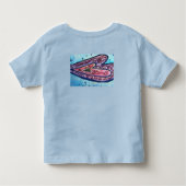 Roze glitter Love Hearts Custom T-Shirt (Achterkant)