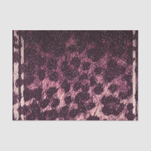 Roze Glitter Luipaard Jachtluipaard Dierenprint Ex Tissuepapier (Voorkant)