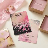 Roze Glitter Luxe Sieraden Display Kaart