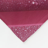 Roze Glitter Luxe voor Meisjes Fleece Deken (Hoek)