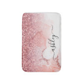 Roze Glitter Marmer Badmat (Voorkant Verticaal)
