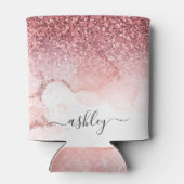 Roze Glitter Marmer Blikjeskoeler (Achterkant)