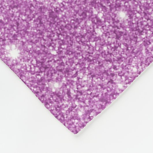 Roze Glitter Meisje Show Uw Glamours Sparkle Fleece Deken (Hoek)