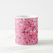 Roze Glitter met Initiaal Koffiemok (Center)