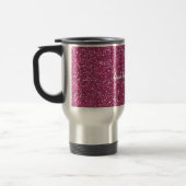 Roze glitter met Live Love Sparkle Quote Reisbeker (Links)