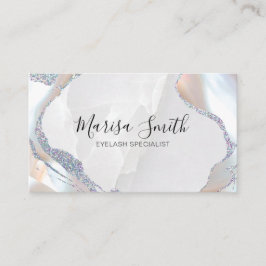 Roze Glitter met Pearl kleur achtergrond Visitekaartje