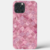  roze glitter metallic chique elegant Case-Mate iPhone case (Achterkant)