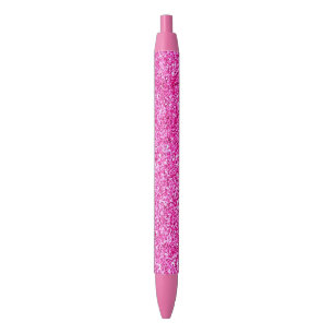 Roze Glitter Modern  Sjabloon Meisje Rode Inkt Pen