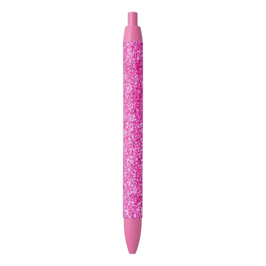 Roze Glitter Modern  Sjabloon Meisje Rode Inkt Pen (Voorkant Verticaal)