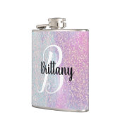 Roze Glitter Monogram Heupfles (Links)