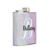 Roze Glitter Monogram Heupfles (Rechts)