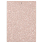 Roze Glitter Monogram Klembord (Achterkant)