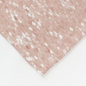 Roze Glitter Monogram Throw Blanket Fleece Deken (Hoek)