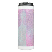 Roze Glitter Monogrammed Thermosbeker (Achterkant)