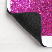 Roze glitter muismat (Hoek)