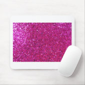Roze glitter muismat (Met muis)