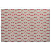Roze Glitter Mustache Stof (Yard (91,4 cm))