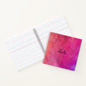 Roze Glitter Name Notitieboek (Binnen)