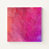 Roze Glitter Name Notitieboek (Achterkant)