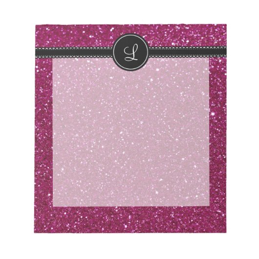 Roze glitter notitieblok (Voorkant)