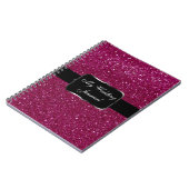 Roze glitter notitieboek (Linkerzijde)