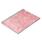 Roze glitter notitieboek (Linkerzijde)