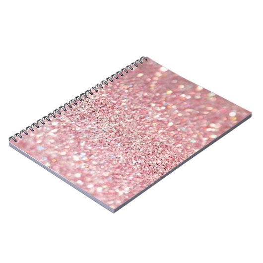 Roze glitter notitieboek (Linkerzijde)
