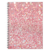 Roze glitter notitieboek (Voorkant)