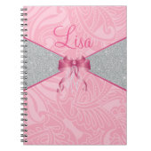 Roze glitter notitieboek (Voorkant)