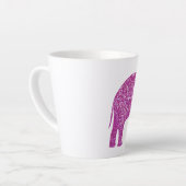 Roze glitter olifant latte mok (Linkerhoek)